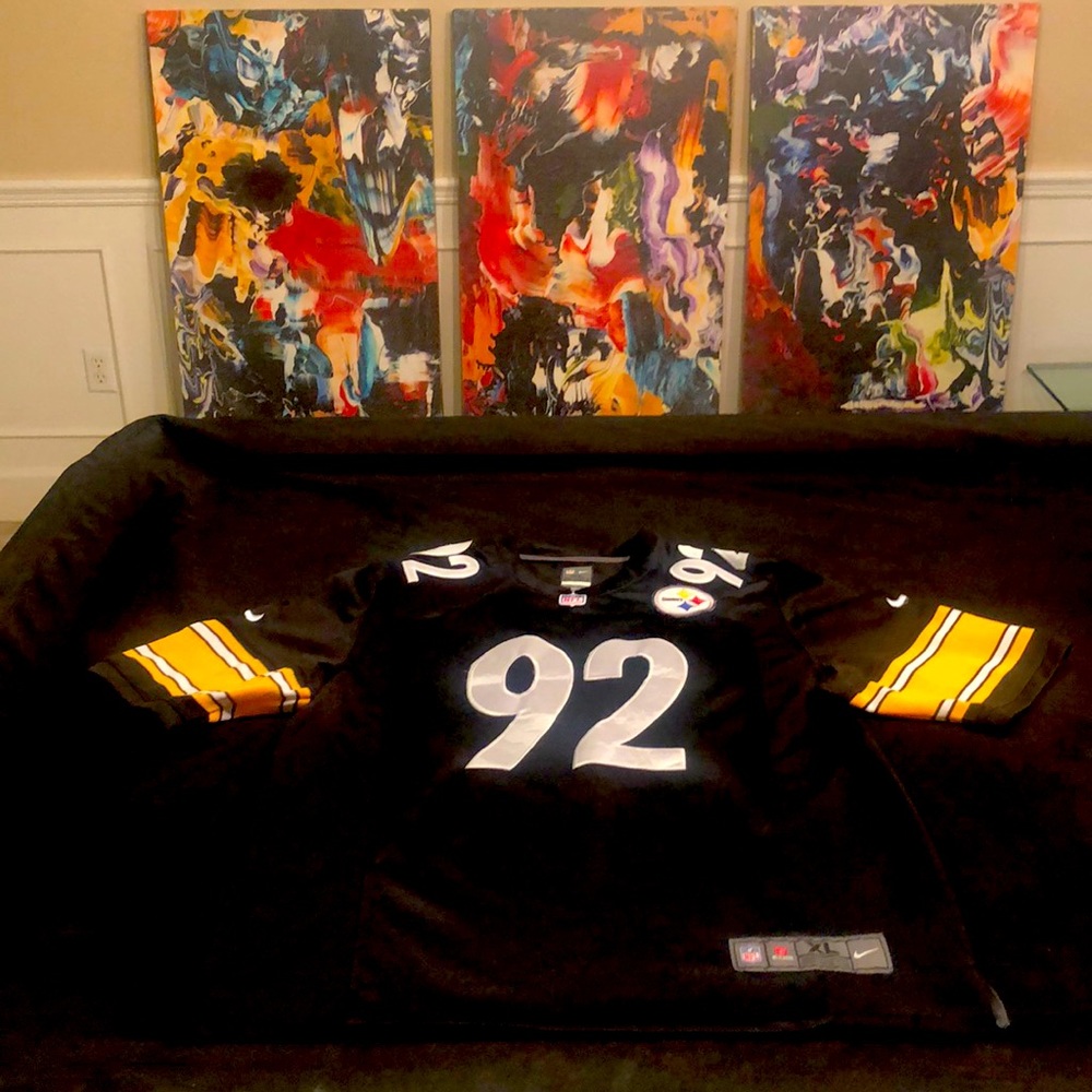 Steelers James Harrison Jersey Men’s XL